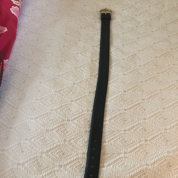 Coach leather belt in navy size S - Picture 3 of 6